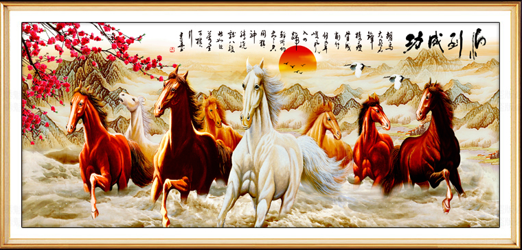 中国刺繍（八骏图） ー品販売 - www.woodpreneurlife.com